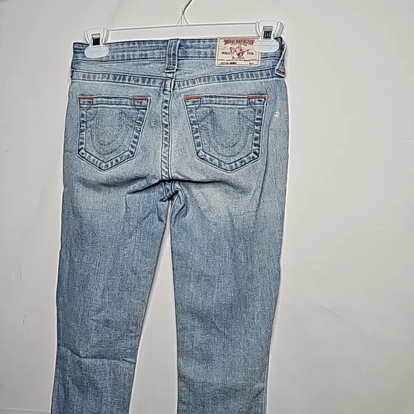 True religion curvy skinny blue denim jeans size 26 - Image 6