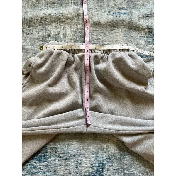 Brandy Melville Heathered Gray Rosa Cuffed Jogger Sweatpants One Size / Small - Image 6