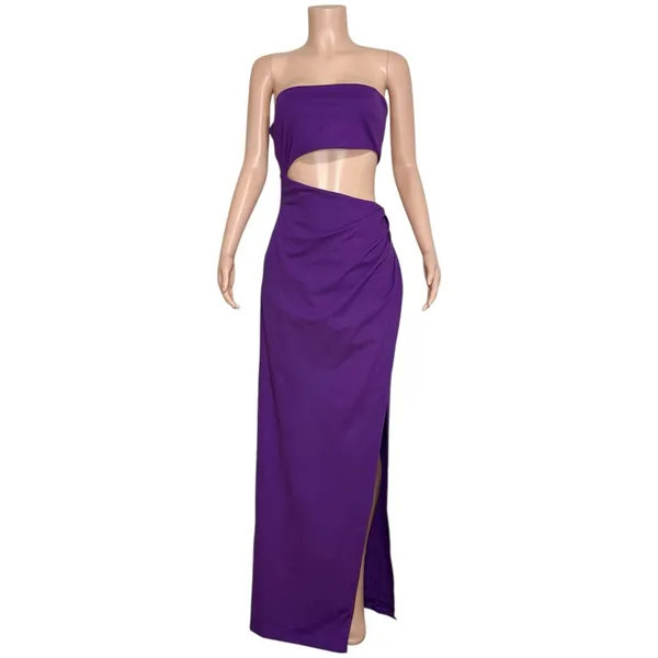 LOVERS + FRIENDS Montrose Strapless Cut-Out Maxi Dress, Purple, Large - Image 7