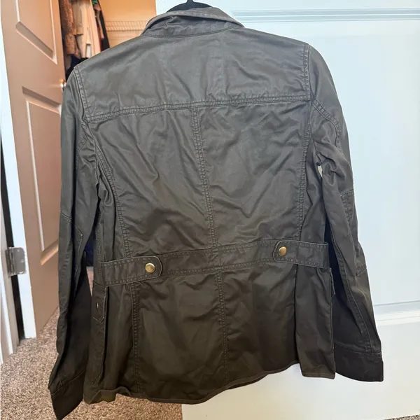 J. Crew 100% Cotton Downtown Field Women’s Jacket in Olive Green - Image 4