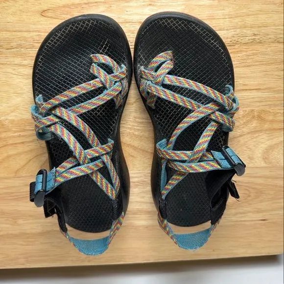 Chaco ZX 2 Rainbow Yampa Fiesta Hiking Water Vibram Strappy Sandals Women 8 - Image 2
