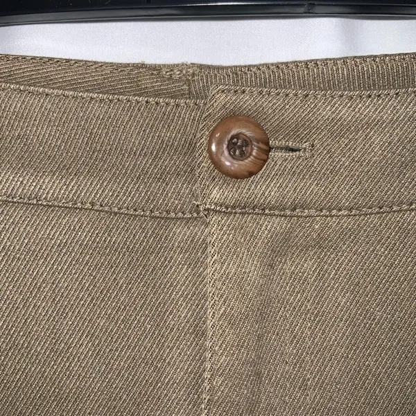 Peace Of Cloth NYC Khaki Stretchy High Rise Slim Straight Leg Pants 8 - Image 4
