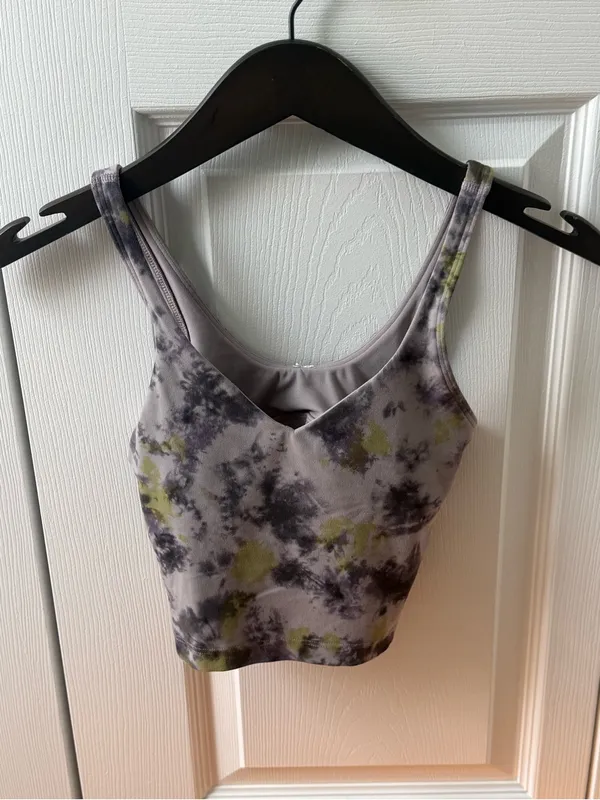 Lululemon Align Tank Top in Radial Tie Dye Mauve Grey Multi - Image 2