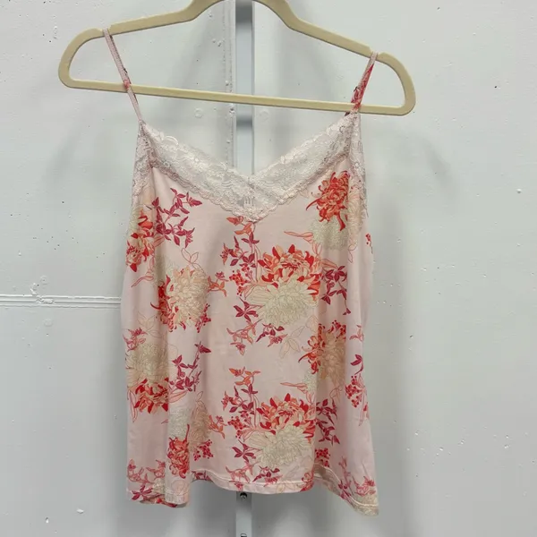 Flora Nikrooz Floral Sabrina Printed Travelset Pajama Pink Blush Top Shorts Robe - Image 4
