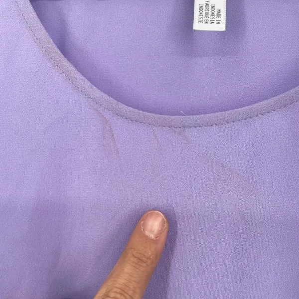 Leith Sleeveless Ruffle Hem Dress Lavender XL Lightweight Flowy - Image 4
