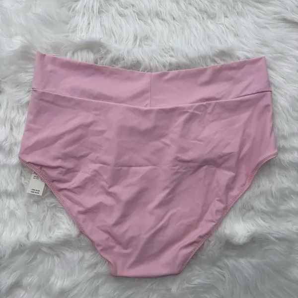 Aerie High Rise Full Coverage Crossover Bikini Bottom Bloom Size XXL - Image 4