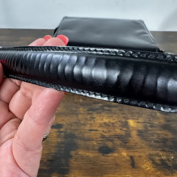 Salvatore Ferragamo Shoulder Bag Small Black Leather Italy Coin Purse - Image 12