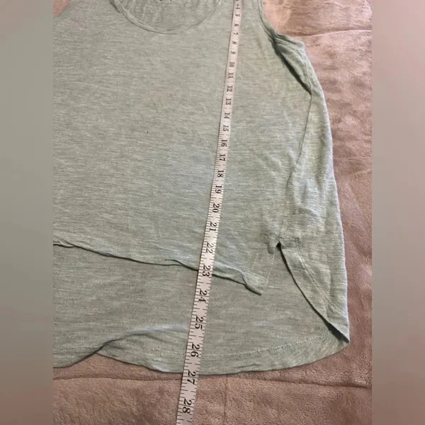 Madewell Tank Size Large Green Viscose Sleeveless - Image 4