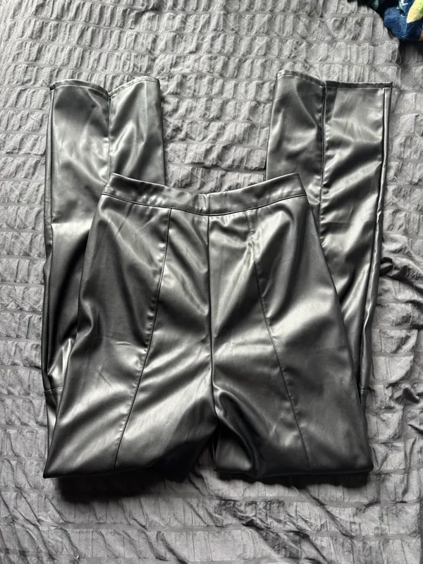 Missguided Faux Leather Pants - Image 3