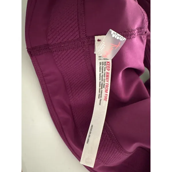 FREE PEOPLE MOVEMENT Win Win Racerback Bra in Deep Mulberry Size Medium - Image 5