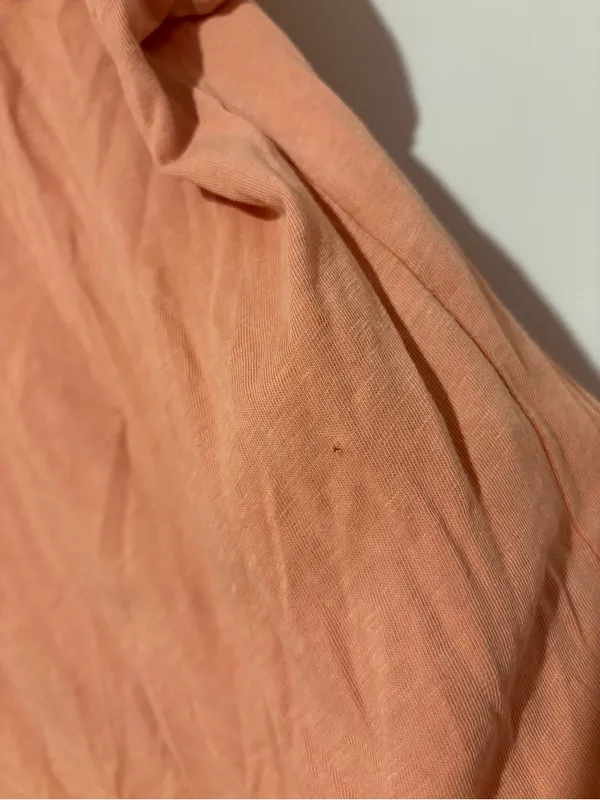 Aerie Oversized Short Sleeve Long Line Tunic Pocket Tee orange XS - Image 7