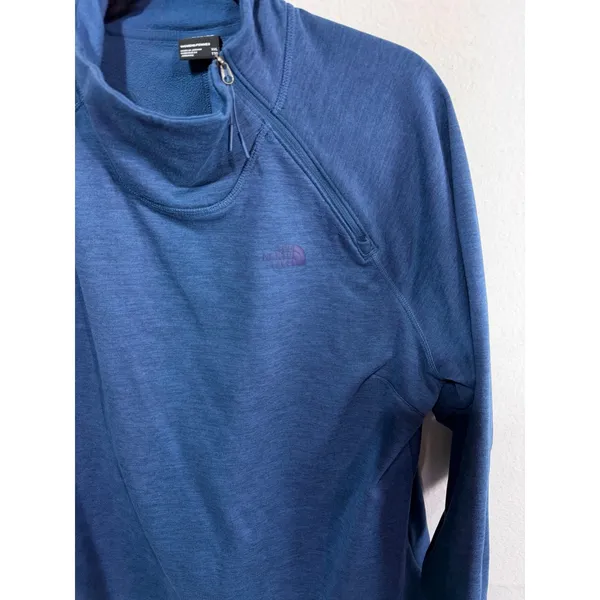 The North Face Blue Canyonlands 1/4 Zip Asymetric Fleece Pullover Top XXL Yoga - Image 6
