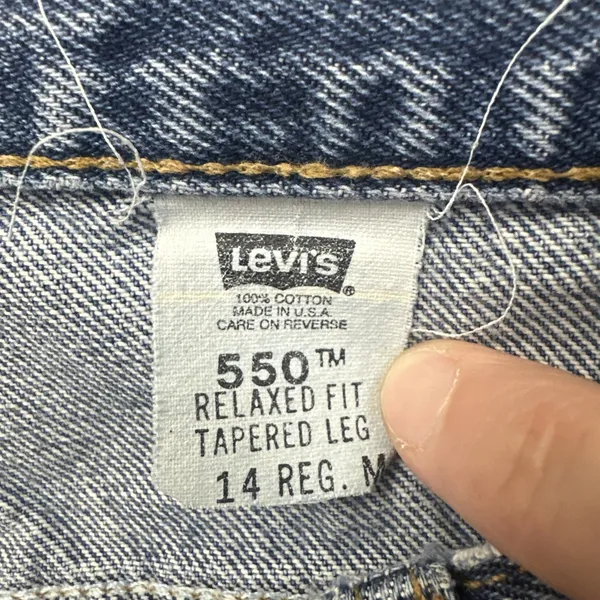Vintage 90s Levi's 550 Relaxed Fit Tapered Leg Jeans Made In USA Women 14 x 26.5 - Image 5