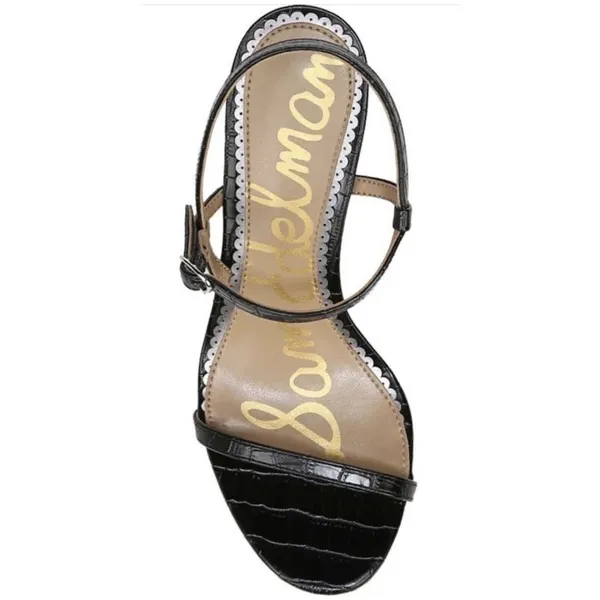 Sam Edelman NWT Dara Ankle Strap Sandals Black Strappy Heels SZ. 8.5 - Image 2