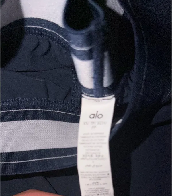 Alo Yoga Trousers Navy Road Trip Blue S - Image 4
