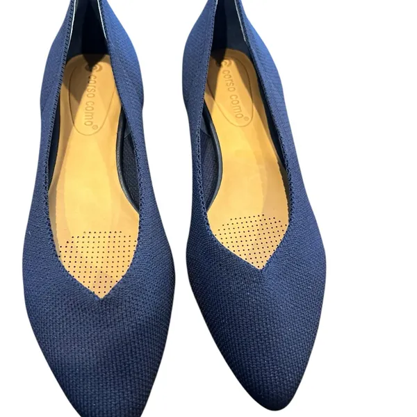 Corso Como Dark Blue Women's Flats - Image 3