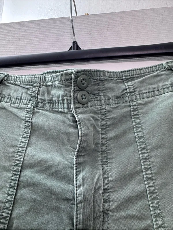 AMERICAN EAGLE OUTFITTERS Sage Green Drawstring Hem Pants - Image 5