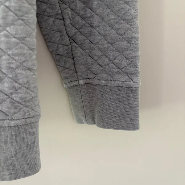 Patagonia Women's Pullover Organic Cotton Quilt Snap-T Grey Medium - Image 12