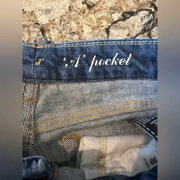 7 For All Mankind Jeans “A” Pocket Size 30 x 32 Stretch Flare Bootcut - Image 6