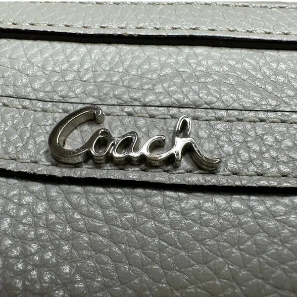 Coach Gray Y2K Leather Wristlet - Image 7