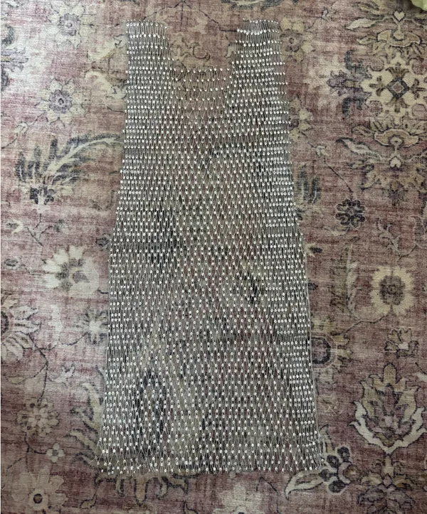Forever 21 Silver Rhinestone High Neck Chain Tank Top - Image 2