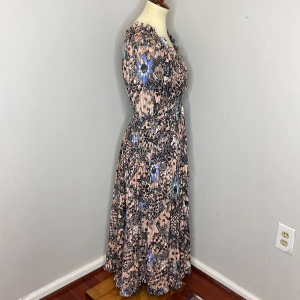 Ulla Johnson‎ Indah Floral-Print Puff-Sleeve Midi Dress - Image 5