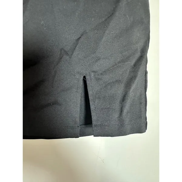 Hello Molly Black Mini Skirt Side Slit Zipper Front‎ Women's Size S - Image 3