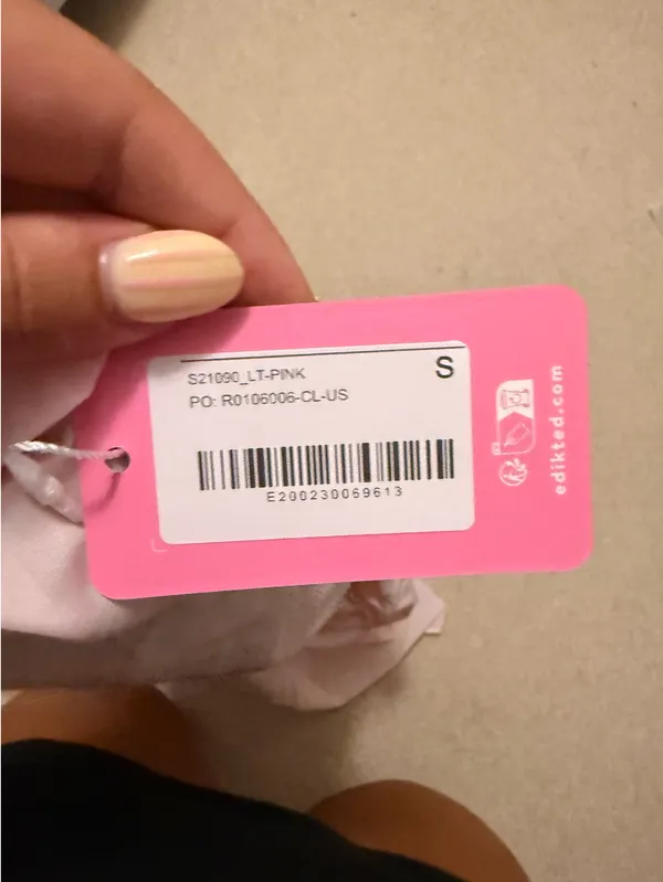 Edikted Mini Dress Pink - Image 7