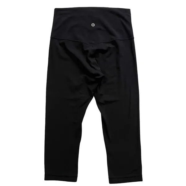 Lululemon Wunder Under Crop Black Leggings Size 2 - Image 3