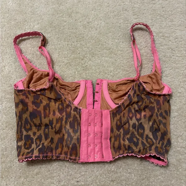 Urban Outfitters Cheetah Bustier Top - Image 3