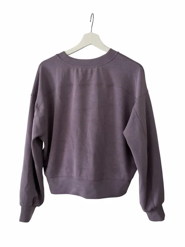 Lululemon Softstreme Perfectly Oversized Cropped Crew Size 4 - Image 4