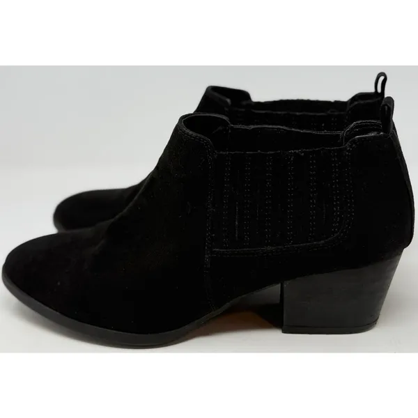 Lauren Blackwell Women's Devyn Black Suede Ankle Booties Size 8 1/2 - Image 3