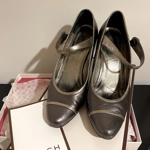 Coach Metallic Lauryn MaryJane Heels - Image 2