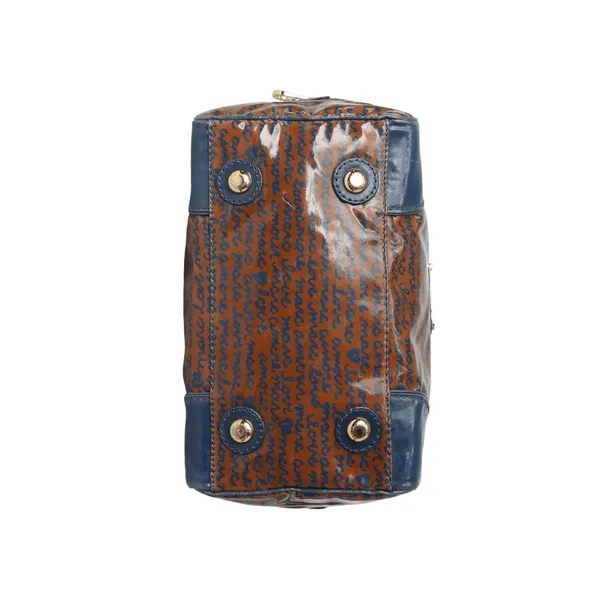 Marc by Marc Jacobs Plastic Boston Bag Orange/Blue Color Combo - Image 4