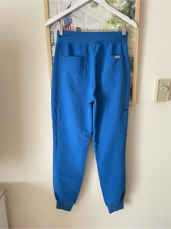 Figs Zamora Joggers Scrub Pants in Royal Blue Size Small - Image 9