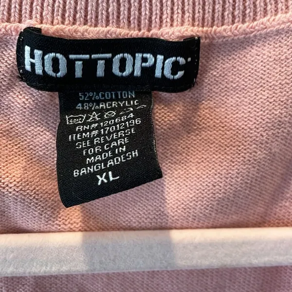 Hot Topic Pink Strawberry Sweater Vest - Image 4