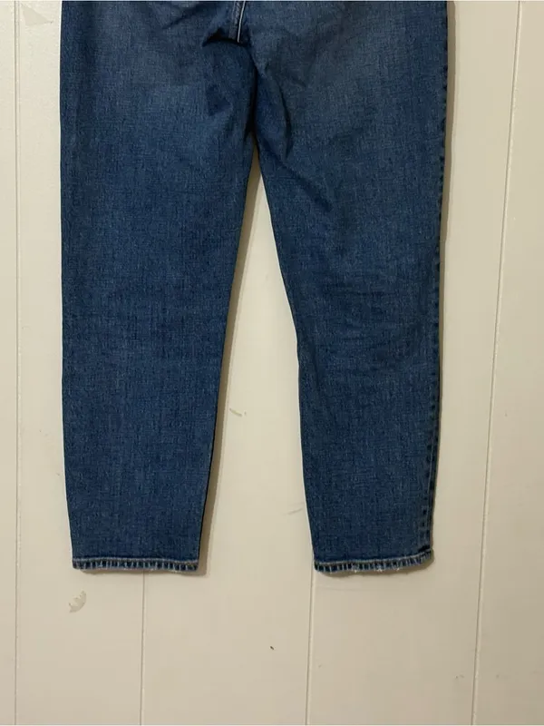 Abercrombie & Fitch Curve Love Mom Jeans High Rise Distressed Blue Size 25 - Image 7