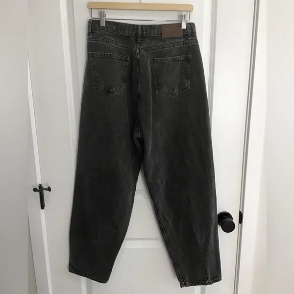 ONE PERCENT Mid Rise Barrel Jeans Black Size 30‎ - Image 2