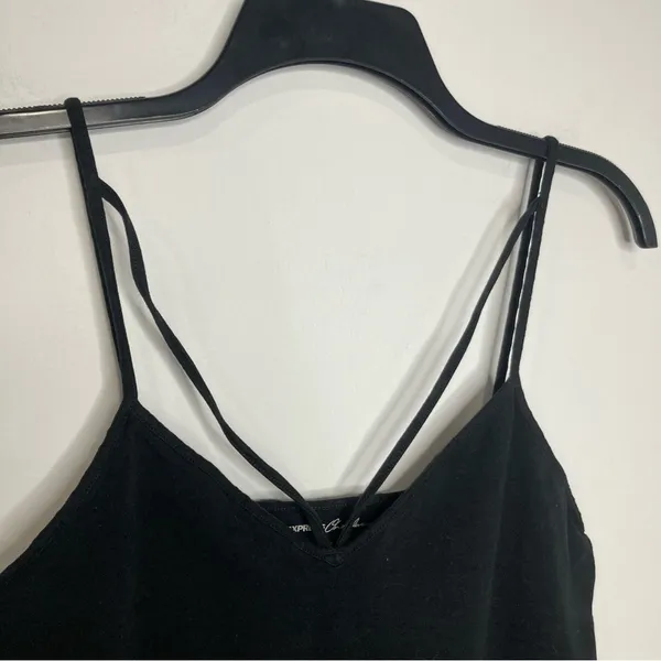 Express one eleven black Strappy tank top size large‎ - Image 2