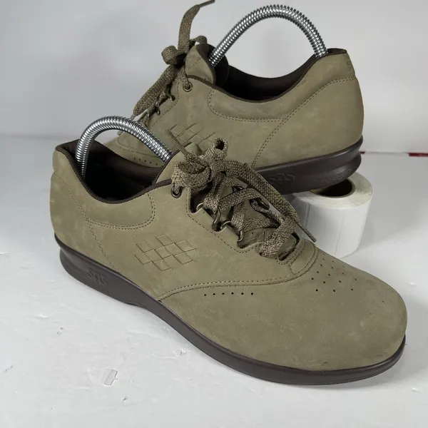 SAS Mephisto Free Time Women's Shoes Size 8 M Taupe Nubuck Leather Walking - Image 6