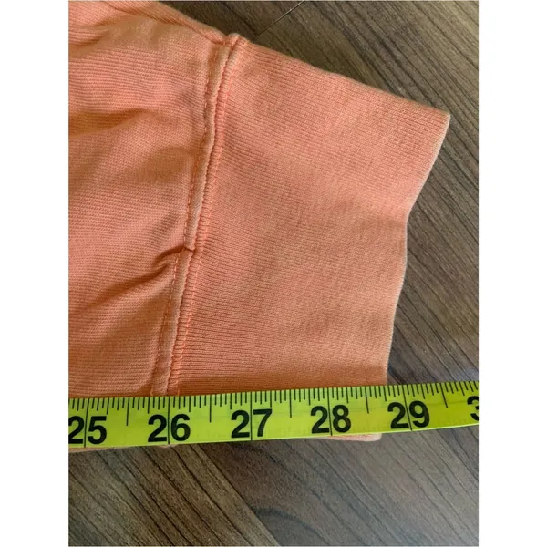 Nike Women’s Cotton Acid Wash Orange Fleece Lightweight Joggers L Athleisure - Image 8