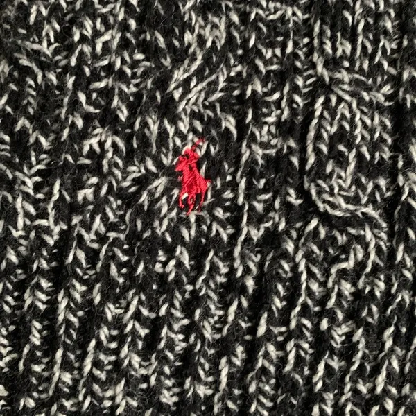 size 6 black/white knit shrug cardigan - Image 5
