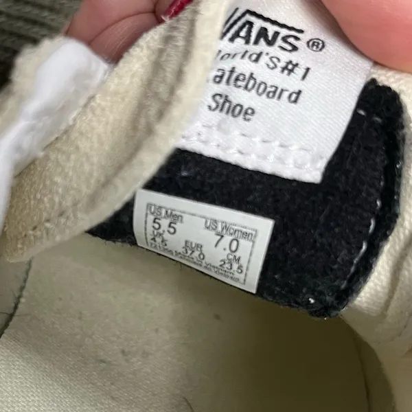 Vans Ivory Suede Sk8-Lo Flat Bottom Sneaker Size 7 - Image 9