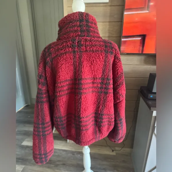 Sherpa fleece full zip jacket - Image 3