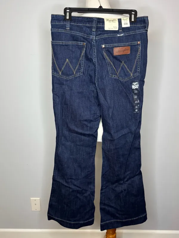 Wrangler Retro - Bailey High Rise Trouser Blue Jeans - Image 2