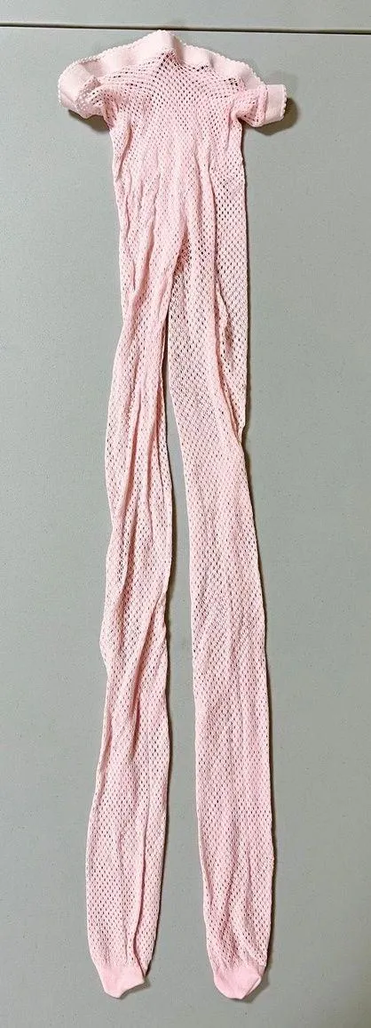 Pastel Pink Fishnets Fishnet Stockings Tights Pantyhose Hosiery Lingerie Size S/M 💘 - Image 3