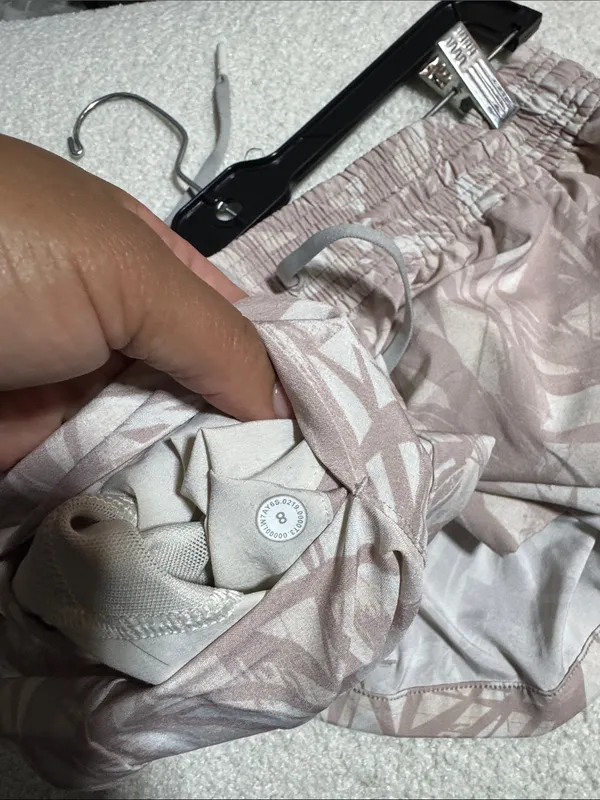 Lululemon Spring Break Away Short 4-Way Stretch 3" Shadow Leaf Light Ivory Muse - Image 7
