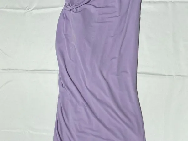 Lucy in the Sky- Rhinestone Strap Maxi Dress in Lilac -Size S- NEW Without Tags. - Image 11