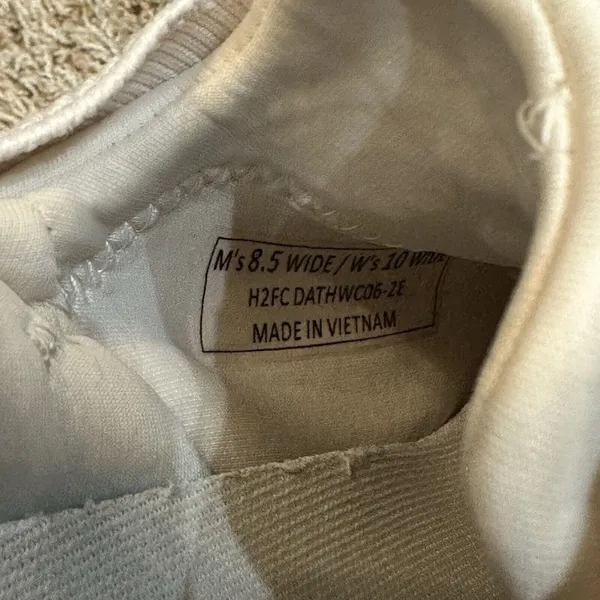 Kizik Men's 8.5 Wide Women's 10 Wide Athens Light Knit Sneakers In White‎ Creme - Image 8