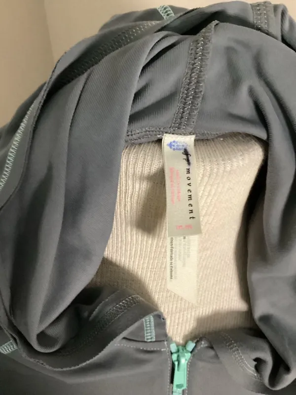 Free People Movement Half-Zip Athletic Hoodie Gray Size M - Image 2